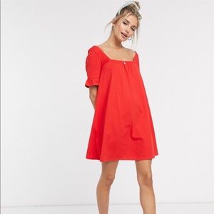Red ASOS dress